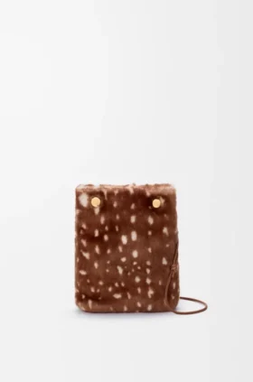 Baskılı Shearling Pebble Portföy