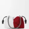 Boncuklu Kanvas ve Dana Derisinden Orta Boy Lion Beads Flamenco Purse Boncuklu Kanvas ve Dana Derisinden Orta Boy Lion Beads Flamenco Purse