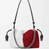 Boncuklu Kanvas ve Dana Derisinden Orta Boy Lion Beads Flamenco Purse Boncuklu Kanvas ve Dana Derisinden Orta Boy Lion Beads Flamenco Purse
