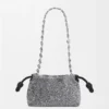 Boncuklu ve Nappa Kuzu Derisinden Mini Flamenco Purse Boncuklu ve Nappa Kuzu Derisinden Mini Flamenco Purse
