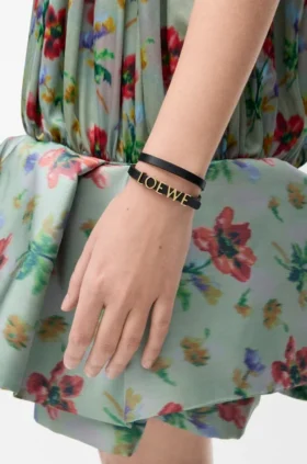 Dana Derisinden Çift Sarımlı loewe Bileklik