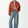 Denim Anagram Barrel Kot Pantolon