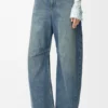 Denim Anagram Barrel Kot Pantolon