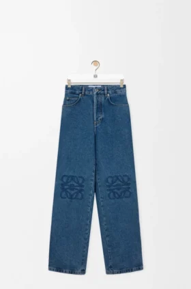Denim Anagram Bol Kesim Kot Pantolon