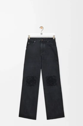 Denim Anagram Bol Kesim Kot Pantolon