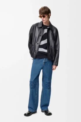 Denim Anagram Bol Kesim Kot Pantolon