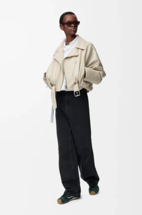 Denim Anagram Bol Kesim Kot Pantolon
