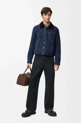 Denim Anagram Bol Kesim Kot Pantolon