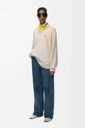 Denim Anagram Bol Kesim Kot Pantolon