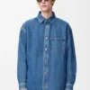 Denim Anagram Overshirt Denim Anagram Overshirt