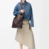 Denim Drapeli Ceket