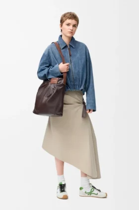 Denim Drapeli Ceket