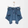 Denim Kargo Etek Denim Kargo Etek
