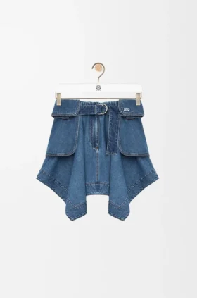 Denim Kargo Etek