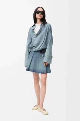 Denim Mini Etek