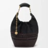 Dokuma Nappa Dana Derisinden Küçük Squeeze Çanta Dokuma Nappa Dana Derisinden Küçük Squeeze Çanta