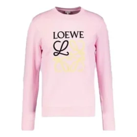 Erkek loewe Anagram İşlemeli Spor Uzun Kollu Pembe Kırmızı H6109900Cr-7080