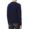 Erkek loewe Anagram Logolu Nakışlı Pamuklu Kazak Lacivert H526341Xa1-5110