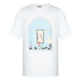 Erkek Loewe AW19 Painting Kısa Kollu Beyaz H6299720Si