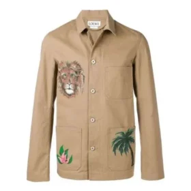 Erkek Loewe Baskılı Ceket Kahverengi H2198210Ib-2140