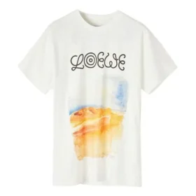 Erkek Loewe Baskılı Kısa Kollu Beyaz H6299980Pc-2100
