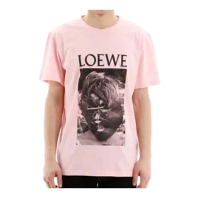 Erkek Loewe Ken Heyman Baskılı Pamuklu Kısa Kollu Pembe H6109980Pc-7080