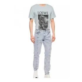 Erkek Loewe Ken Heyman Baskılı Pamuklu Kısa Kollu Pembe Mavi H6109980Pc-6410
