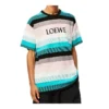 Erkek loewe Pamuklu Çizgili İşlemeli Logo Kısa Kollu H6109950Pc-9990