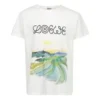 Erkek Loewe Suluboya Baskılı Pamuklu Kısa Kollu Beyaz H6109831Pc-2100