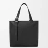 Esnek Damarlı Dana Derisinden Loop Zipped Tote çantası Esnek Damarlı Dana Derisinden Loop Zipped Tote çantası