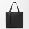 Esnek Damarlı Dana Derisinden Loop Zipped Tote çantası Esnek Damarlı Dana Derisinden Loop Zipped Tote çantası