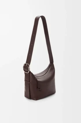 Esnek Damarlı Dana Derisinden Orta Boy Loop Hobo