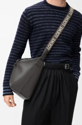 Esnek Pürüzsüz Dana Derisi ve Jakarlı Cubi Crossbody Çanta