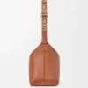 Esnek Pürüzsüz Dana Derisi ve Jakarlı Cubi Crossbody Çanta Esnek Pürüzsüz Dana Derisi ve Jakarlı Cubi Crossbody Çanta