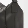 Esnek Pürüzsüz Dana Derisi ve Jakarlı Cubi Crossbody Çanta Esnek Pürüzsüz Dana Derisi ve Jakarlı Cubi Crossbody Çanta