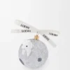 Üfleme cam Bunny on the moon yılbaşı süsü Üfleme cam Bunny on the moon yılbaşı süsü