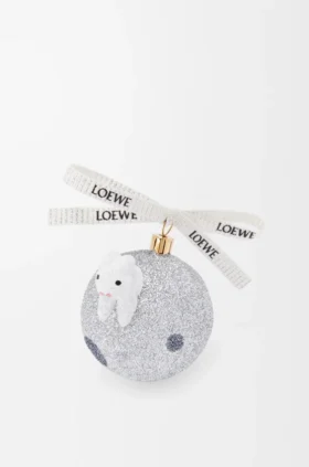 Üfleme cam Bunny on the moon yılbaşı süsü