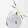 Üfleme cam Bunny on the moon yılbaşı süsü Üfleme cam Bunny on the moon yılbaşı süsü