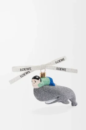 Üfleme cam Whale with kid yılbaşı süsü