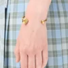 Gümüş Anagram Pebble Manşet Gümüş Anagram Pebble Manşet