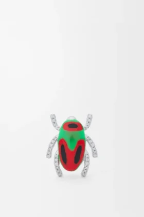 Gümüş ve Emaye Scarabeo Broş Gümüş ve Emaye Scarabeo Broş
