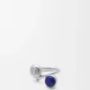 Gümüş ve Lapis Lazuli Anagram Pebble Yüzük