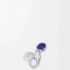 Gümüş ve Lapis Lazuli Anagram Pebble Yüzük