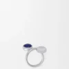 Gümüş ve Lapis Lazuli Anagram Pebble Yüzük