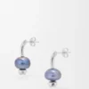 Gümüş ve İnci Blueberry Küpeler