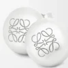 Gümüşten Anagram Pebble Küpe Gümüşten Anagram Pebble Küpe