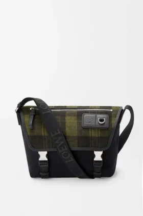 Kanvas ve Fırçalanmış Süet Orta Boy Flex Messenger