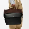 Kağıt Dana Derisi ve Süet Malzemeli Büyük Switch Tote Çanta Kağıt Dana Derisi ve Süet Malzemeli Büyük Switch Tote Çanta