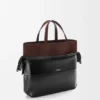 Kağıt Desenli Dana Derisi ve Süet Küçük Switch Tote çantası Kağıt Desenli Dana Derisi ve Süet Küçük Switch Tote çantası