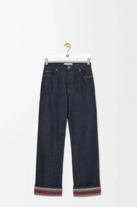 Kavrulmuş Paçalı Denim Kot
